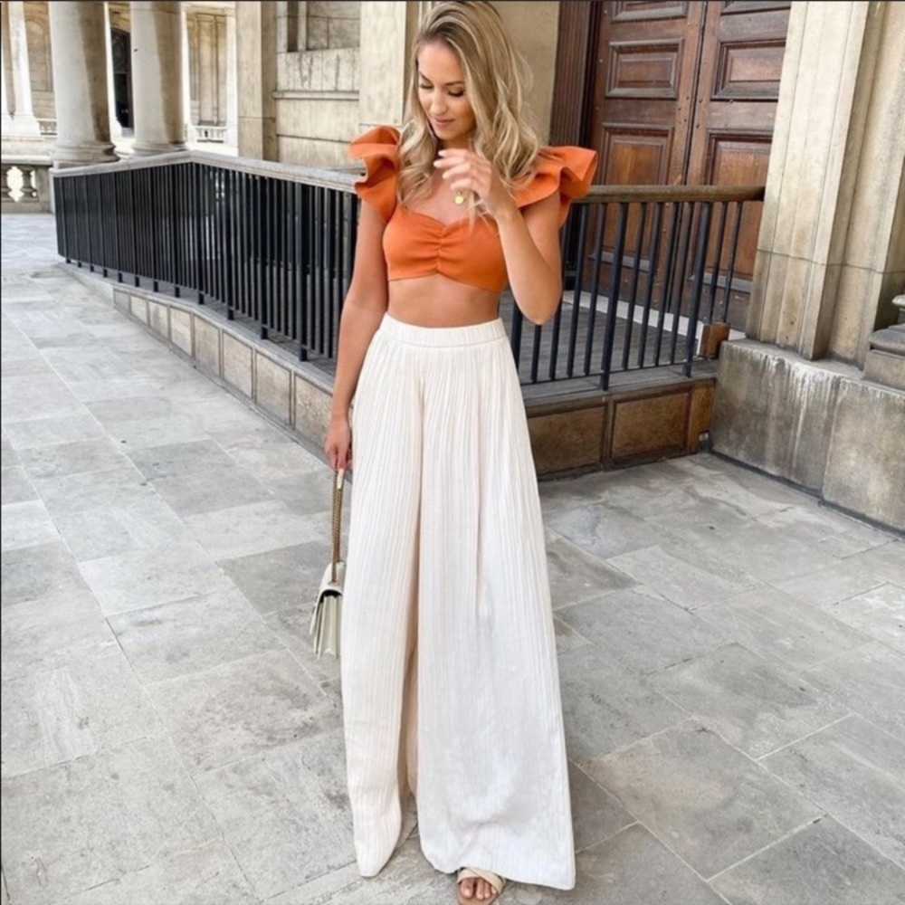 Zara pleated flowy pants - Picture 13 of 16